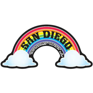 San Diego Rainbow Sticker