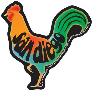 San Diego Rooster Sticker