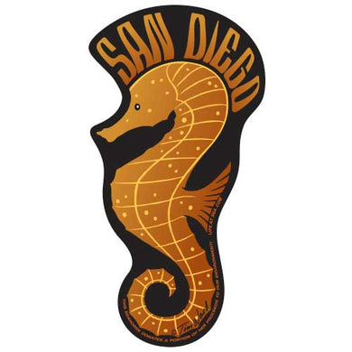 San Diego Seahorse Sticker