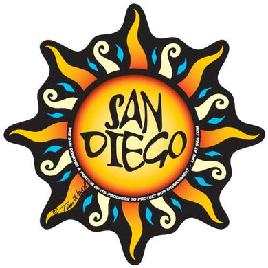 San Diego Sun Sticker