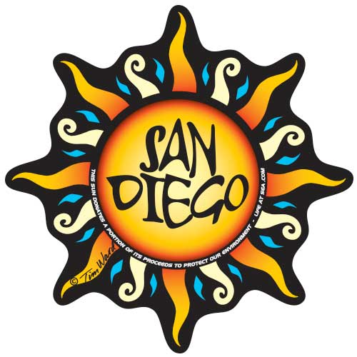 San Diego Sun Sticker
