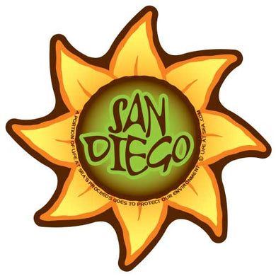 San Diego Sunflower Sticker