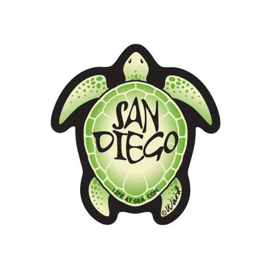 San Diego Turtle 'Small Sticker'