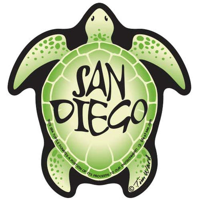 San Diego Turtle Sticker