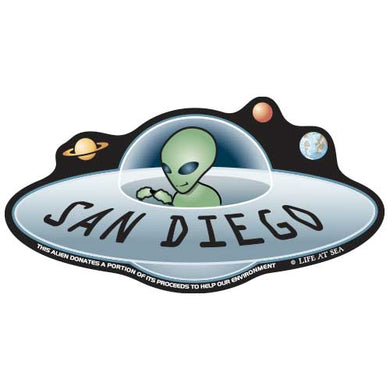 San Diego UFO Sticker