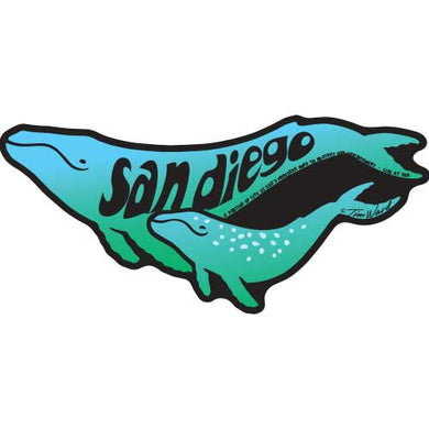 San Diego Whale Sticker