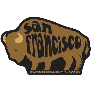 San Francisco Bison Bull Sticker