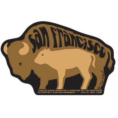 San Francisco Bison Family Sticker