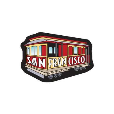 San Francisco Cable Car Trolley 'Small Sticker'