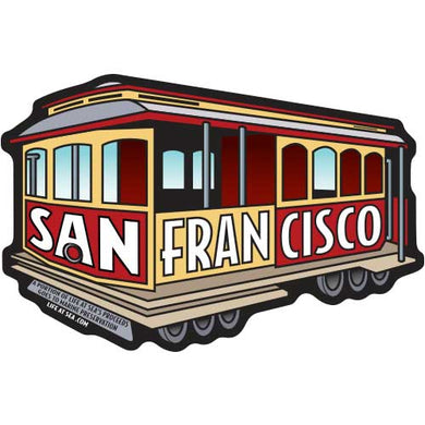 San Francisco Cable Car Trolley Sticker