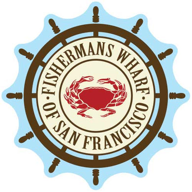 San Francisco Fishermans Wharf Wheel Sticker