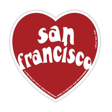 San Francisco Heart Sticker