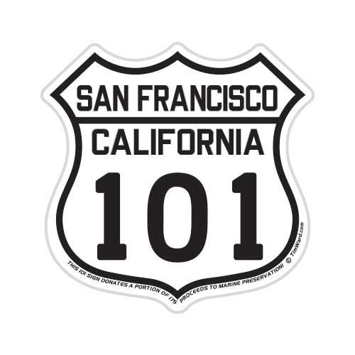 San Francisco Highway 101 Sticker