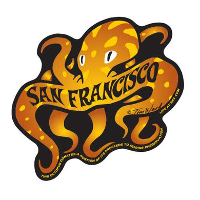 San Francisco Octopus Sticker (Orange)