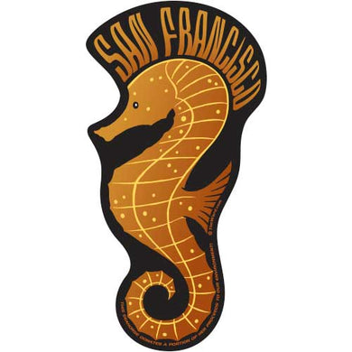 San Francisco Seahorse Sticker