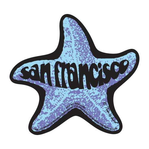 San Francisco Starfish Sticker