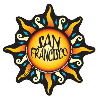 San Francisco Sun Sticker