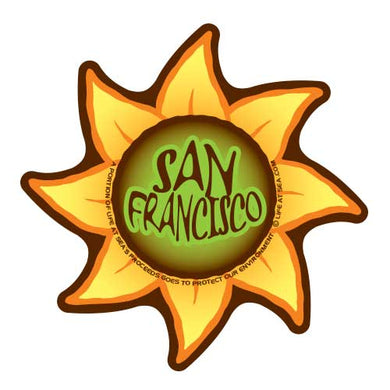 San Francisco Sunflower Sticker