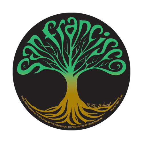 San Francisco Tree of Life Sticker