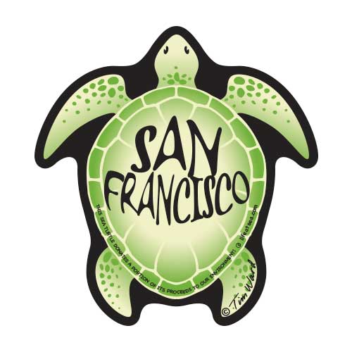 San Francisco Turtle Sticker