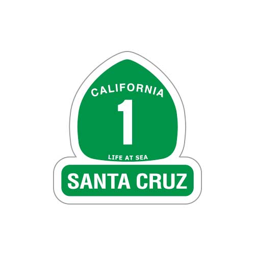 Santa Cruz Highway 1 'Small Sticker'