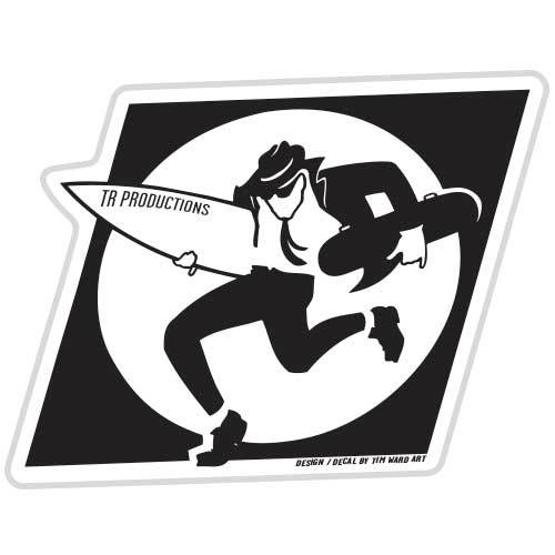 TR Productions Surf/Skate Sticker