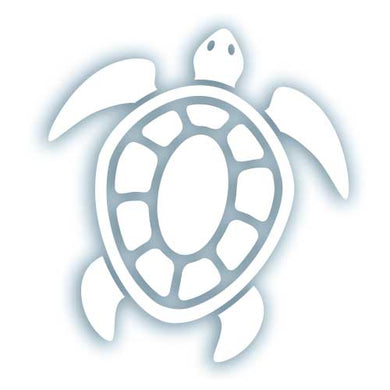 Turtle - White Vinyl Die Cut Decal